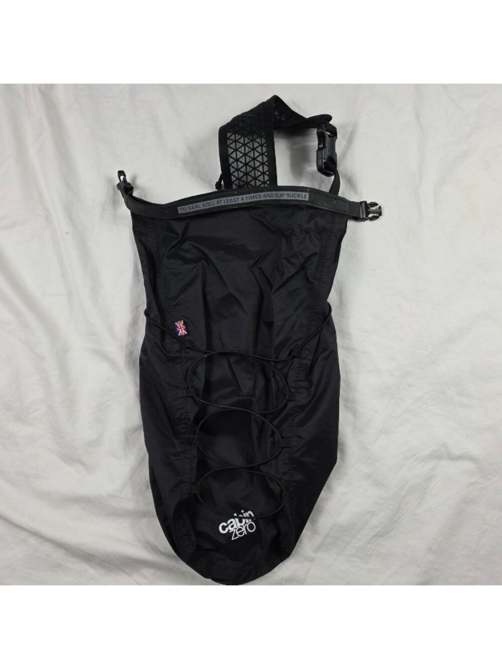 Cabin Zero ADV Dry 11 Black Waterproof Dry Bag Backpack Lightweight Hiking Camp